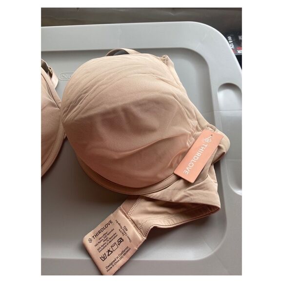 Thirdlove Classic Contour Plunge Bra Nude - Picture 3 of 4